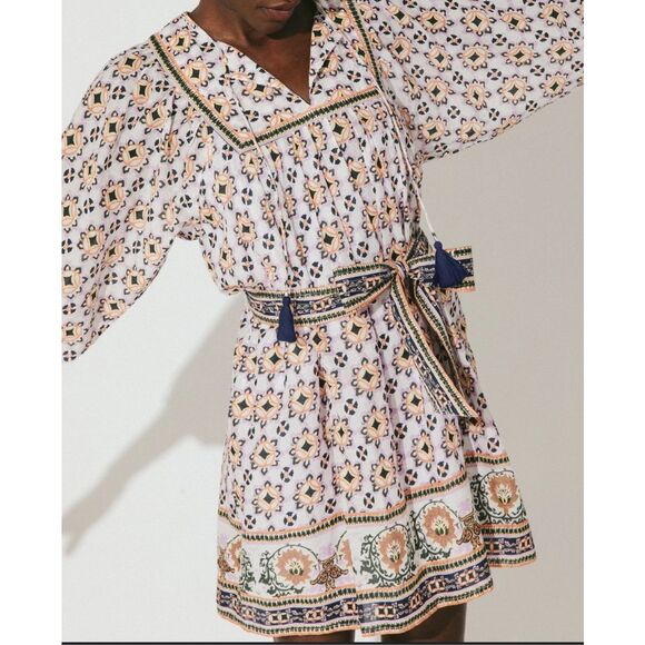 NWOT CLEOBELLA Giovanna Mini Dress in Marrakesh Print, $286 Large - Picture 1 of 8